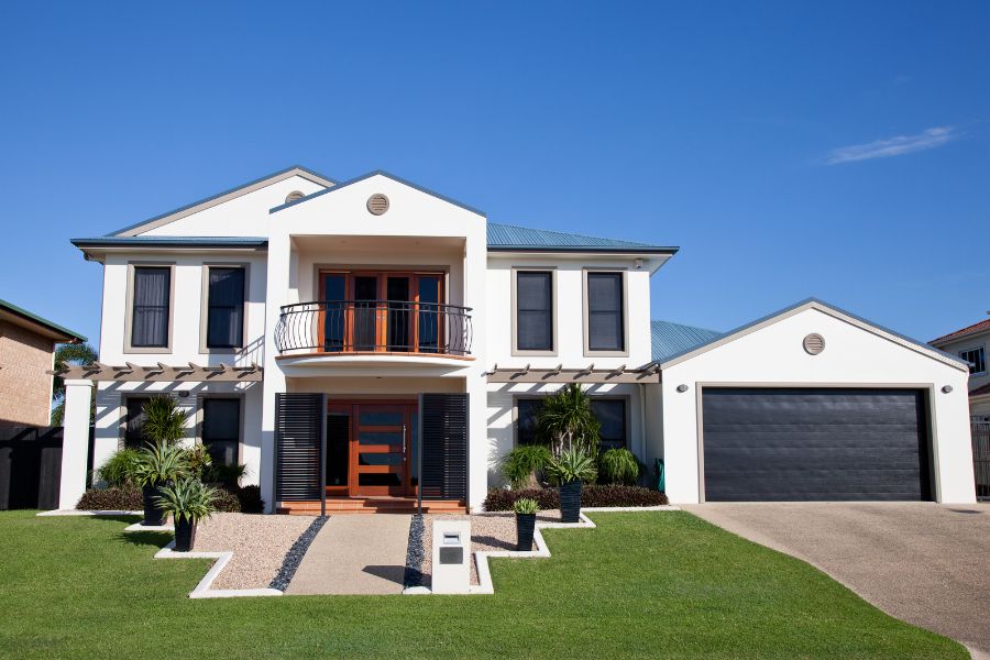Modern newly built double-storey spec home in Australia representing build to sell property development funded through strategic development finance on the Gold Coast.